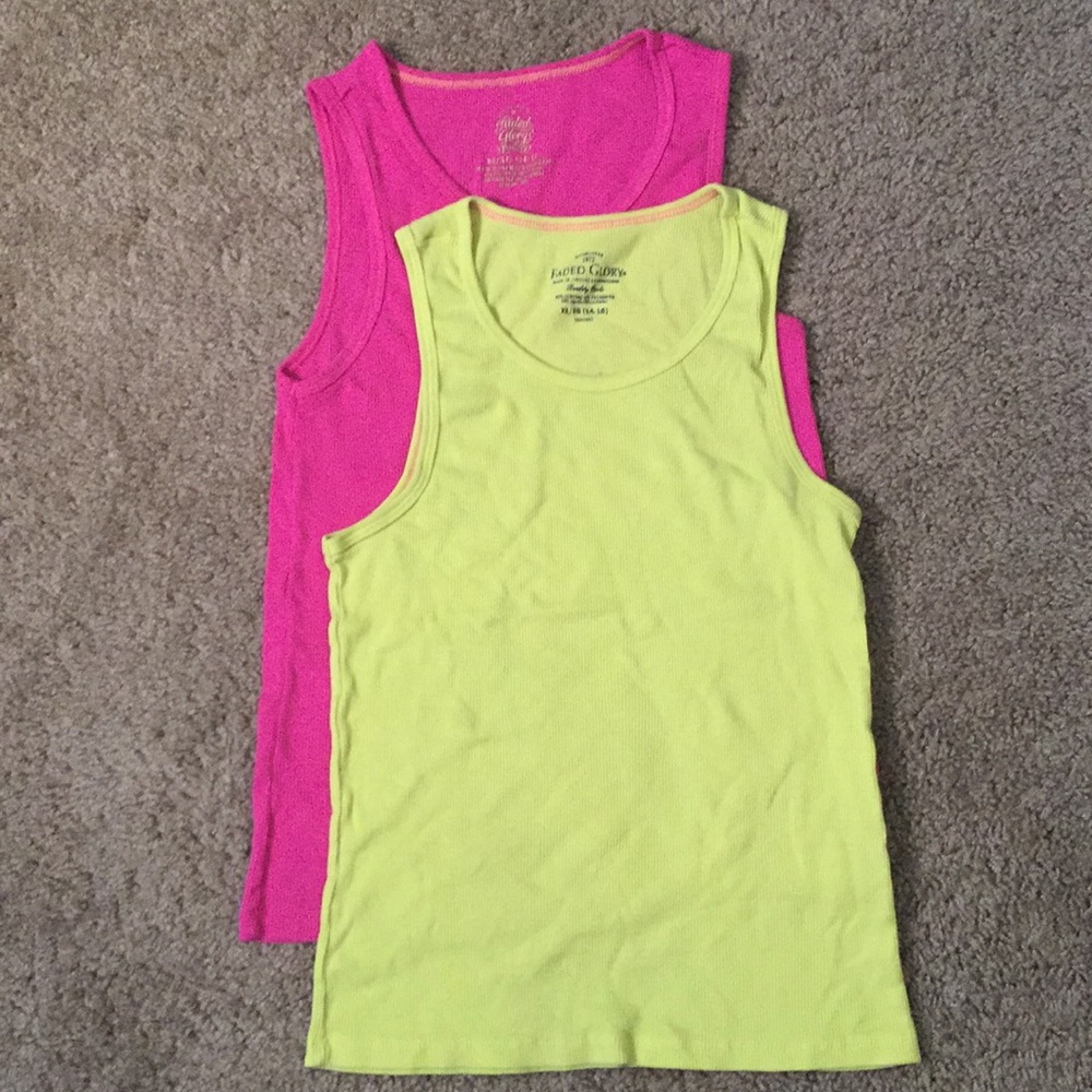 Faded Glory Bright Tank Tops